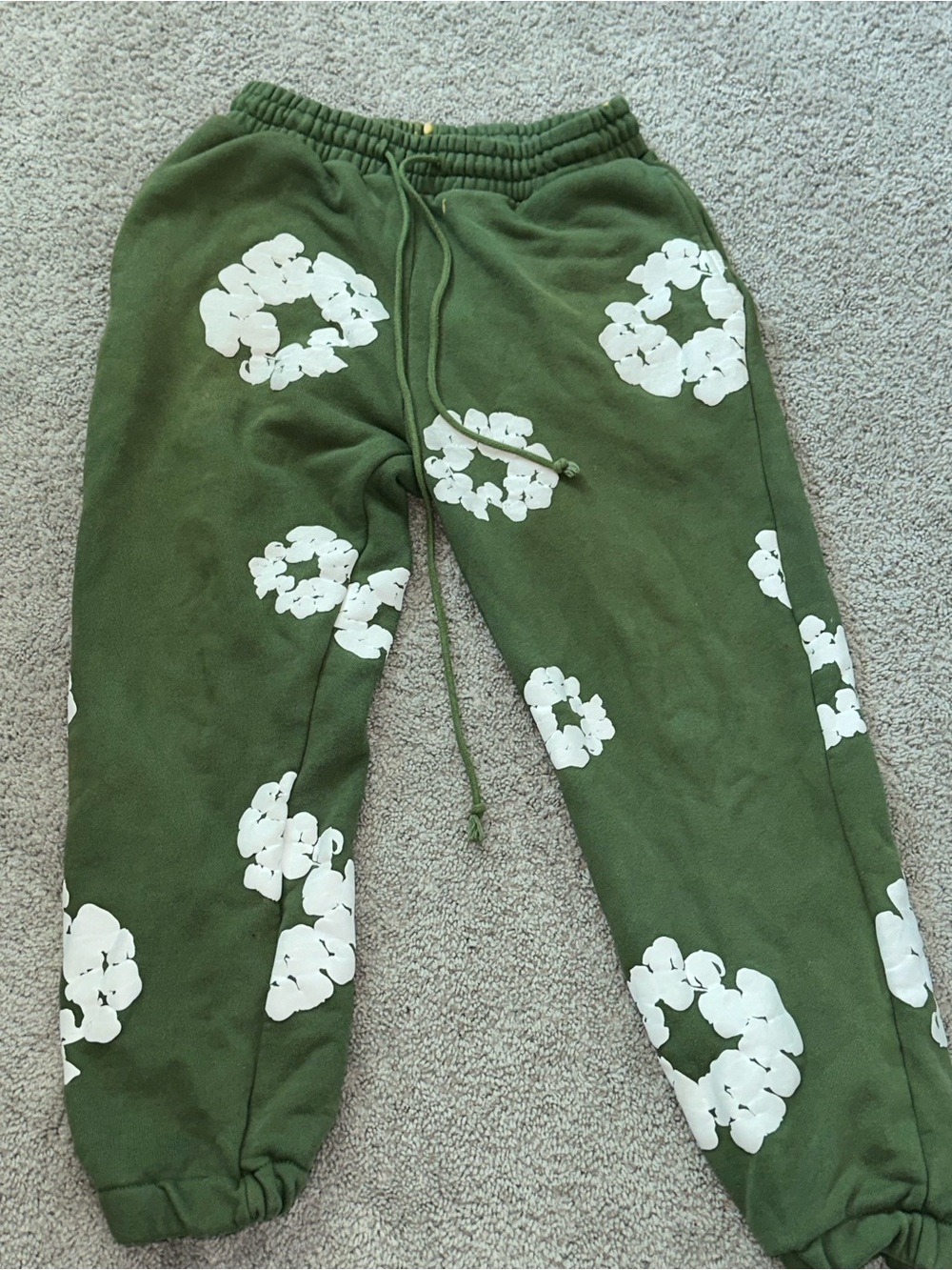Denim Tears Olive Green Sweatpants